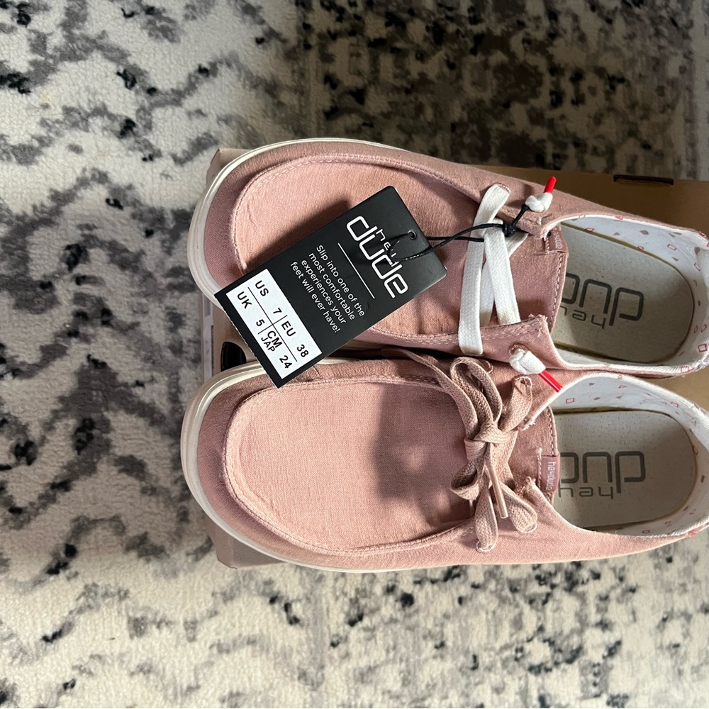 Hey Dude Pink Sneakers Casual Low-Top